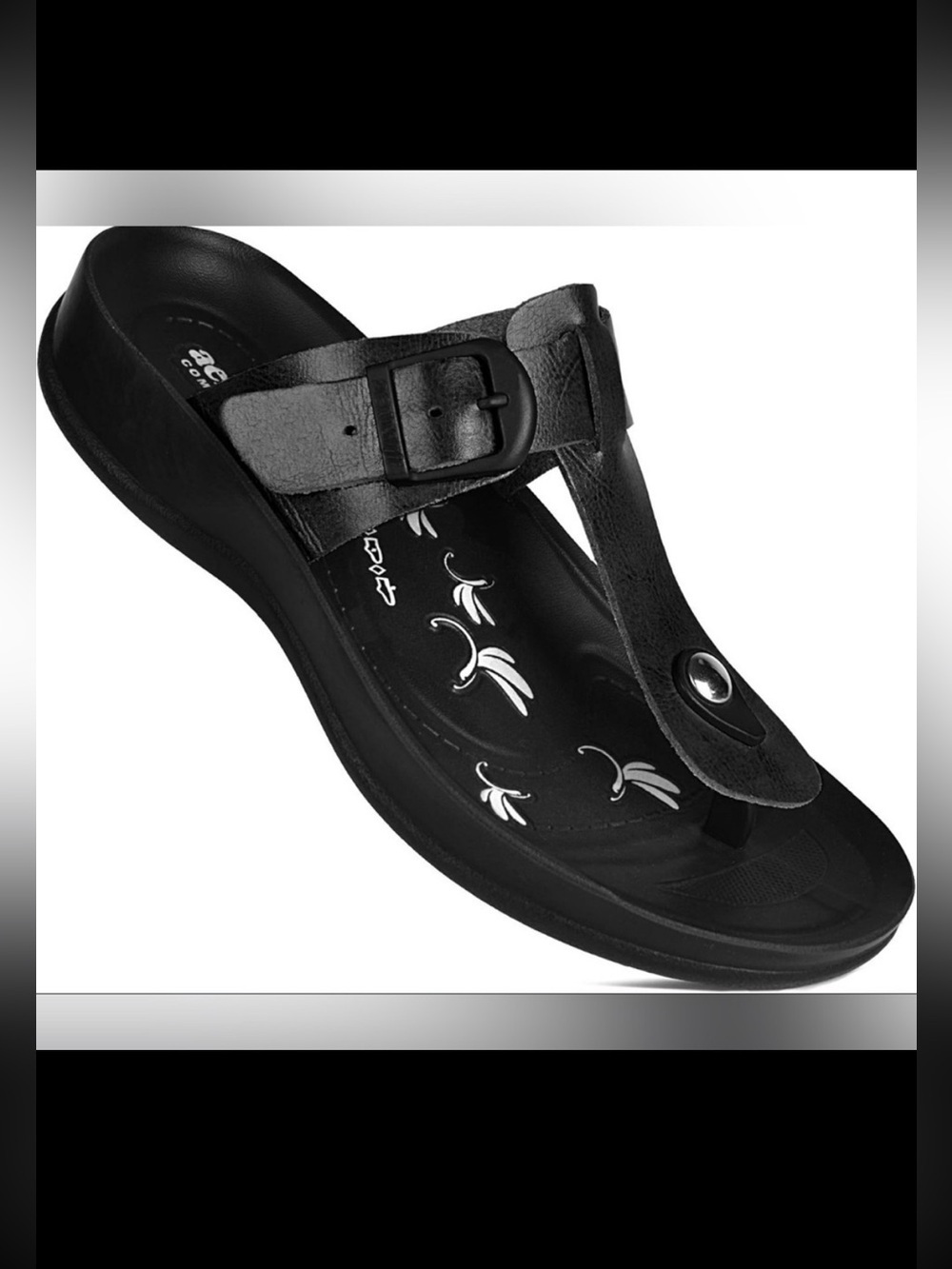Aerosoft - Metal Buckle Comfortable Summer T Strap Sandals